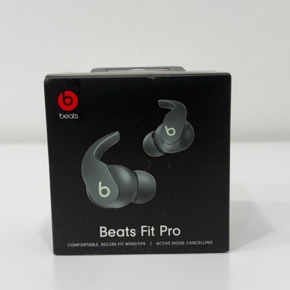 Beats Fit Pro True Wireless Noise Cancelling In-Ear Earbuds Sage Gray MK2J3LL/A